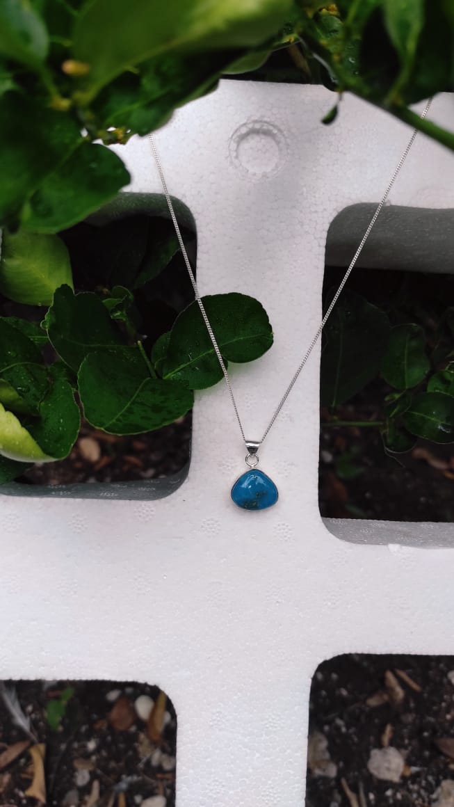 Larimar Heart Pendant